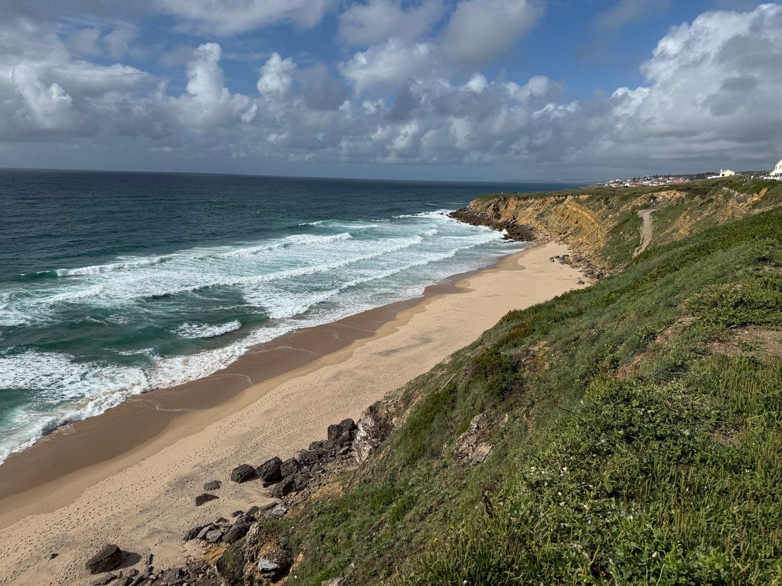 Vista para a praia e o Atlântico
